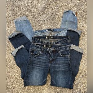 Bundle of Kut from the Kloth crop jeans. 3 pairs. Size 0.